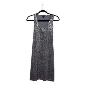 bebe Silver Mini Dress